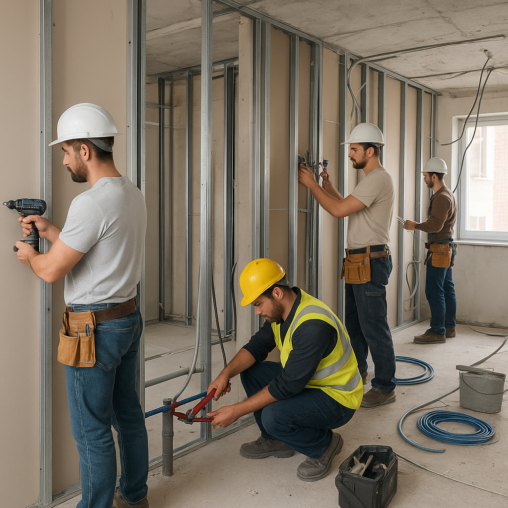 Coordination des lots pendant la rénovation d’un appartement