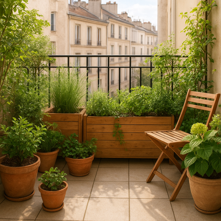 Jardin de balcon sans entretien : 9 plantes et idées d’aménagement faciles