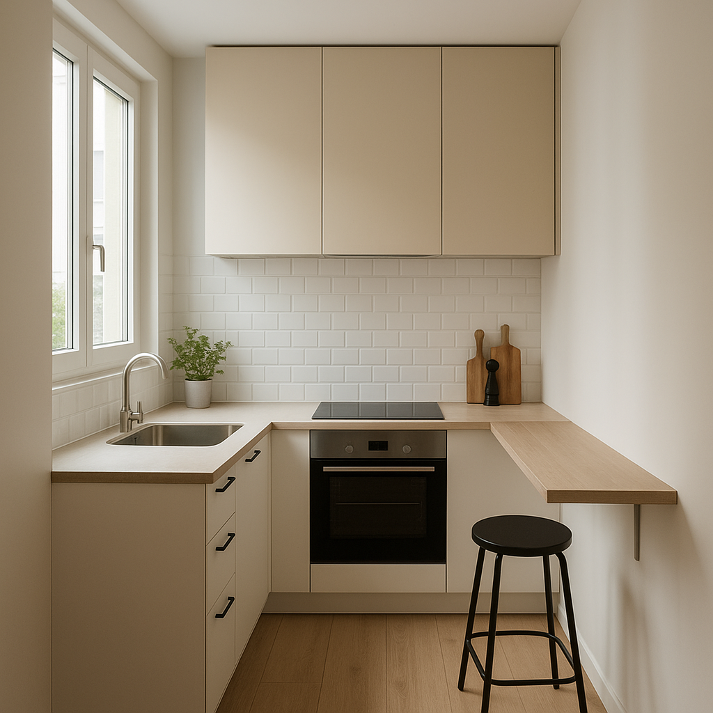 Mobilier gain de place pour petite cuisine