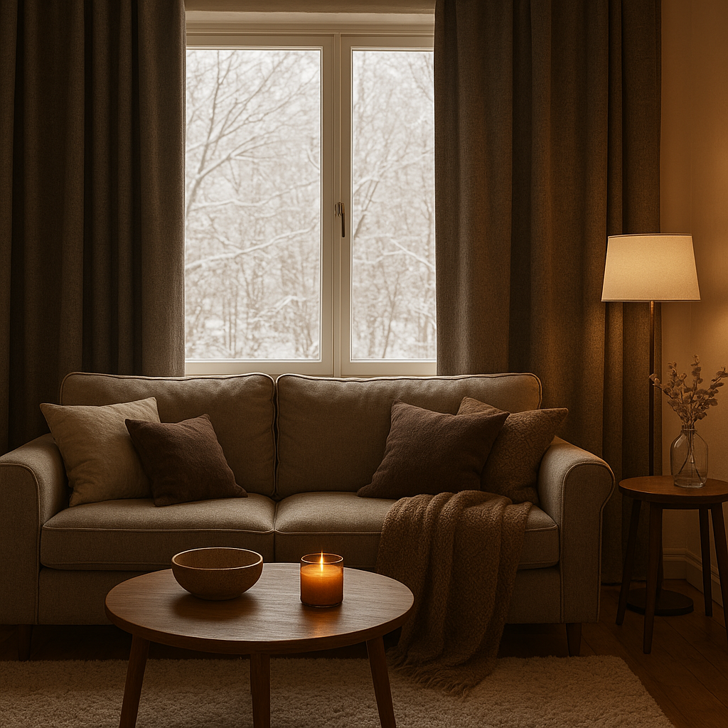 Rideaux thermiques pour renforcer l’isolation d’une fenêtre d’appartement