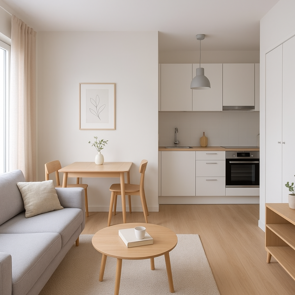 Pourquoi les petites surfaces restent-elles intéressantes en immobilier ? 3 T1 bien aménagé avec séparation des espaces