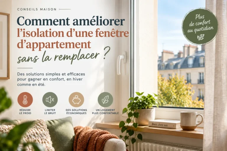 Comment améliorer l’isolation d’une fenêtre d’appartement sans la remplacer ?