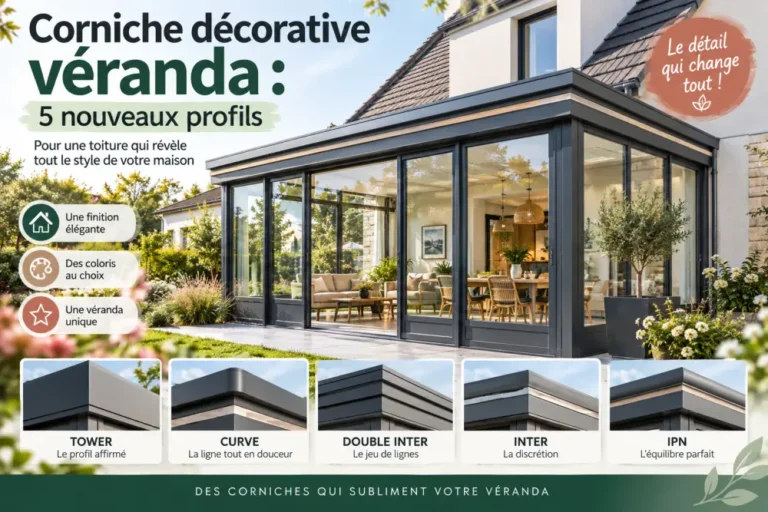 Corniche décorative de véranda : 5 profils pour personnaliser la toiture et sublimer votre extension